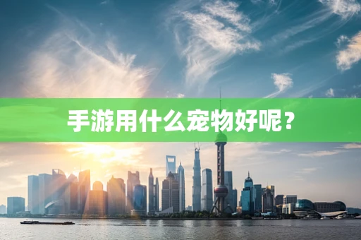 手游用什么宠物好呢？