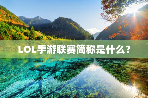 LOL手游联赛简称是什么？