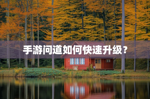 手游问道如何快速升级？