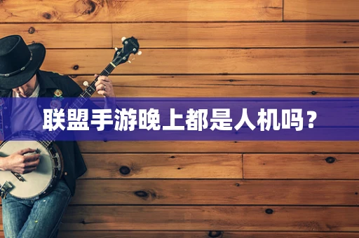 联盟手游晚上都是人机吗？