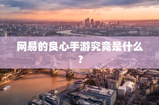 网易的良心手游究竟是什么？