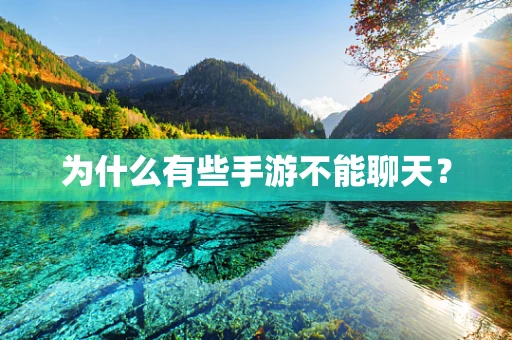 为什么有些手游不能聊天？