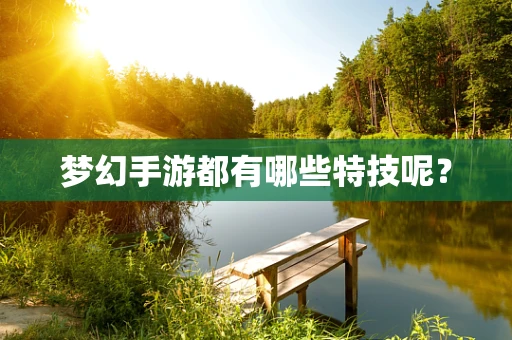 梦幻手游都有哪些特技呢？
