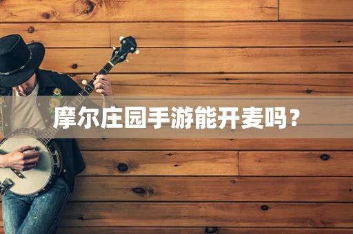 摩尔庄园手游能开麦吗？