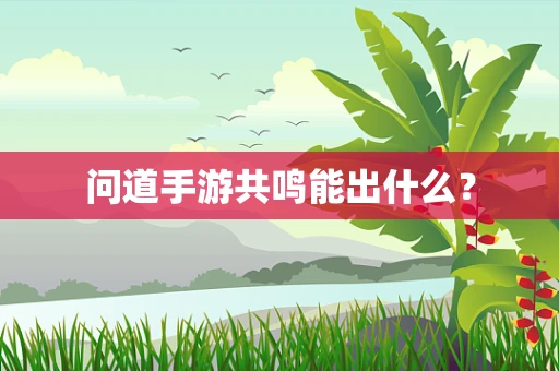 问道手游共鸣能出什么？