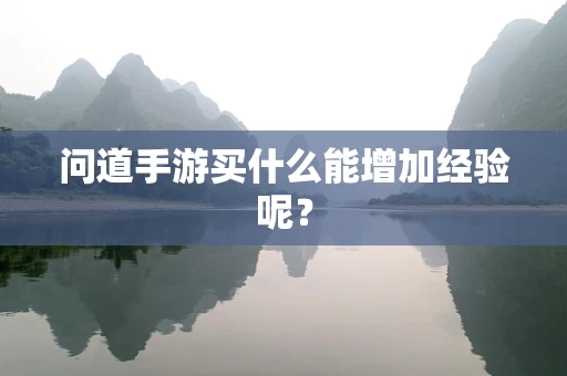 问道手游买什么能增加经验呢？
