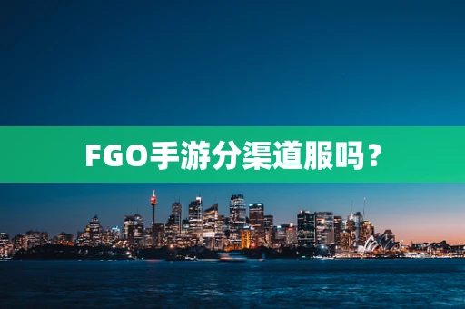 FGO手游分渠道服吗？