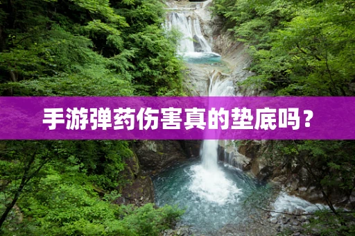 手游弹药伤害真的垫底吗？