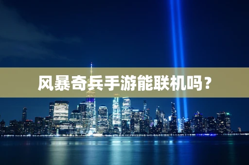 风暴奇兵手游能联机吗？