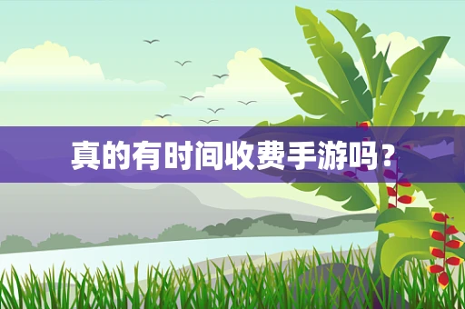 真的有时间收费手游吗？