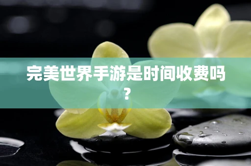 完美世界手游是时间收费吗？