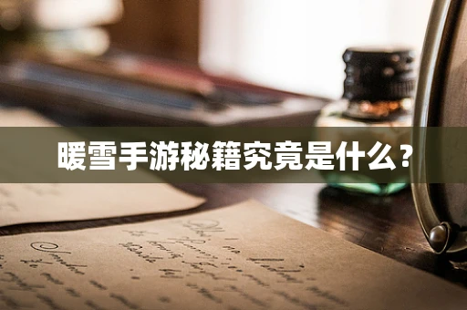 暖雪手游秘籍究竟是什么？