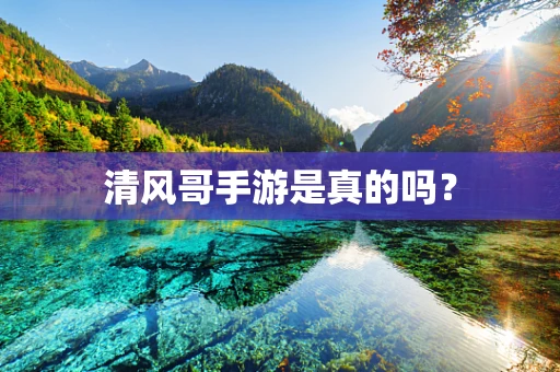 清风哥手游是真的吗？