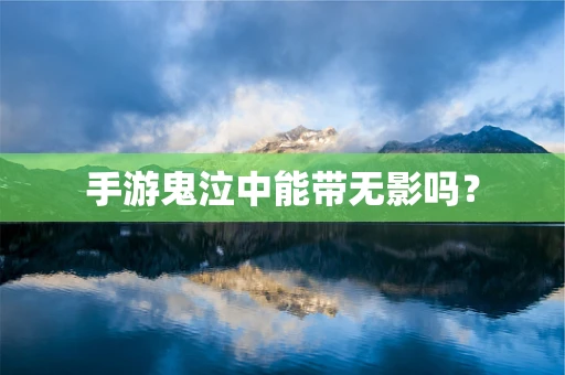 手游鬼泣中能带无影吗？