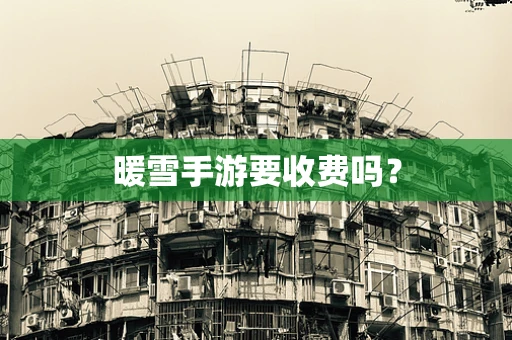 暖雪手游要收费吗？
