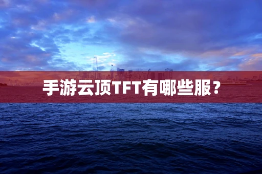 手游云顶TFT有哪些服？